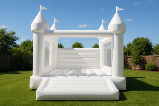 bounce house white inflatable